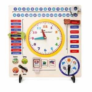 All-in-One Multi-Learning Clock & Calendar Teaching Board - PS160