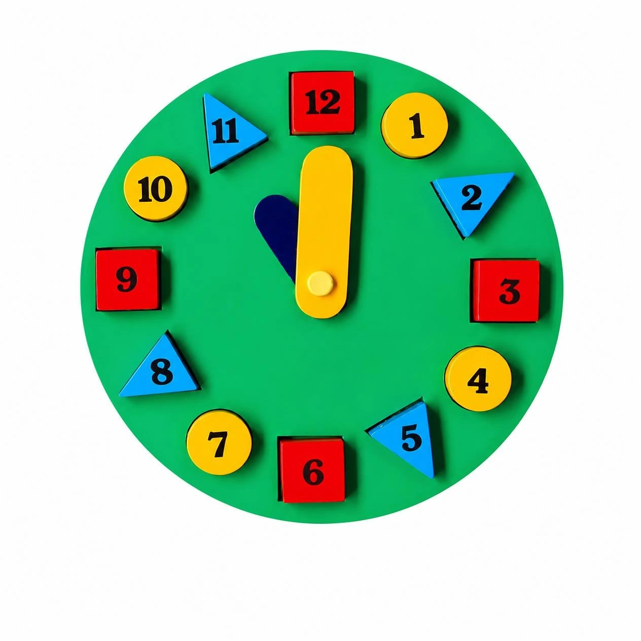 Clock-Time Teaching Round Wooden Board - PS156