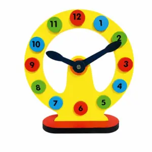 Clock-Time Teaching Standee Wooden Board - PS159