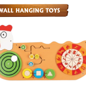 Rooster-Shaped Wall-Mounted Activity Panel