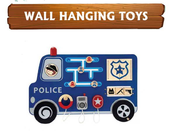 Police Car Activity Wall Panel
