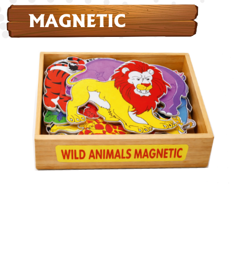 Wild Animals Magnetic Wooden Set