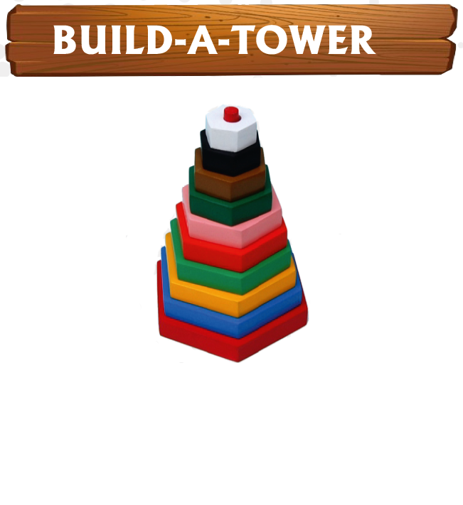 Wooden Build-A-Tower Stacking Toy