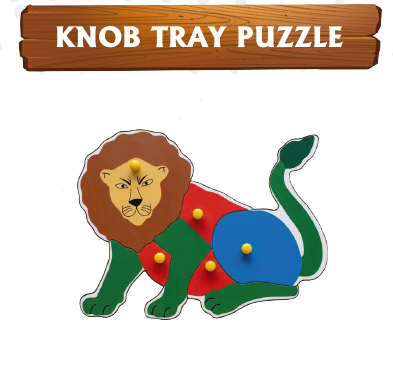 Lion Knob Tray Puzzle
