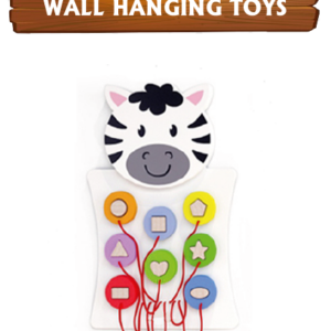Zebra Shape Sorter Wall Panel
