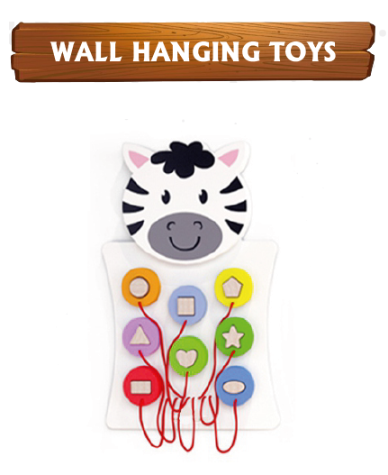 Zebra Shape Sorter Wall Panel