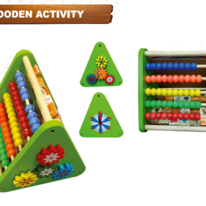 Wooden Triangular Multi-Activity Learning Center