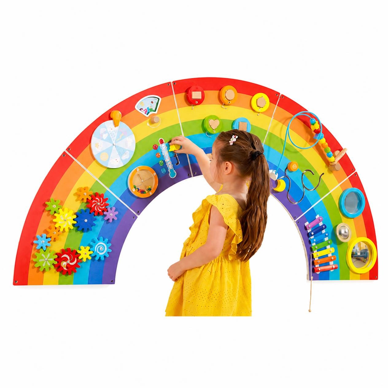 Rainbow Multi-Activity Wall Panel Set