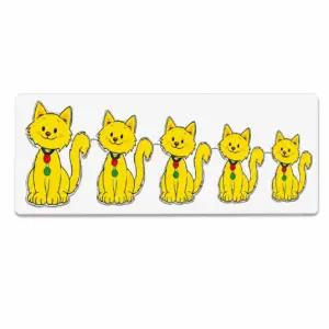 Size and Seriation Cat Wooden Puzzle Board - PS94