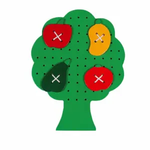 Tree & Fruits Button Lacing Activity - PS161