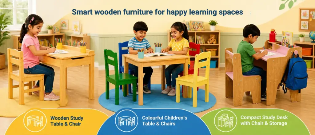 school wooden furniture - Giraffe Play Store